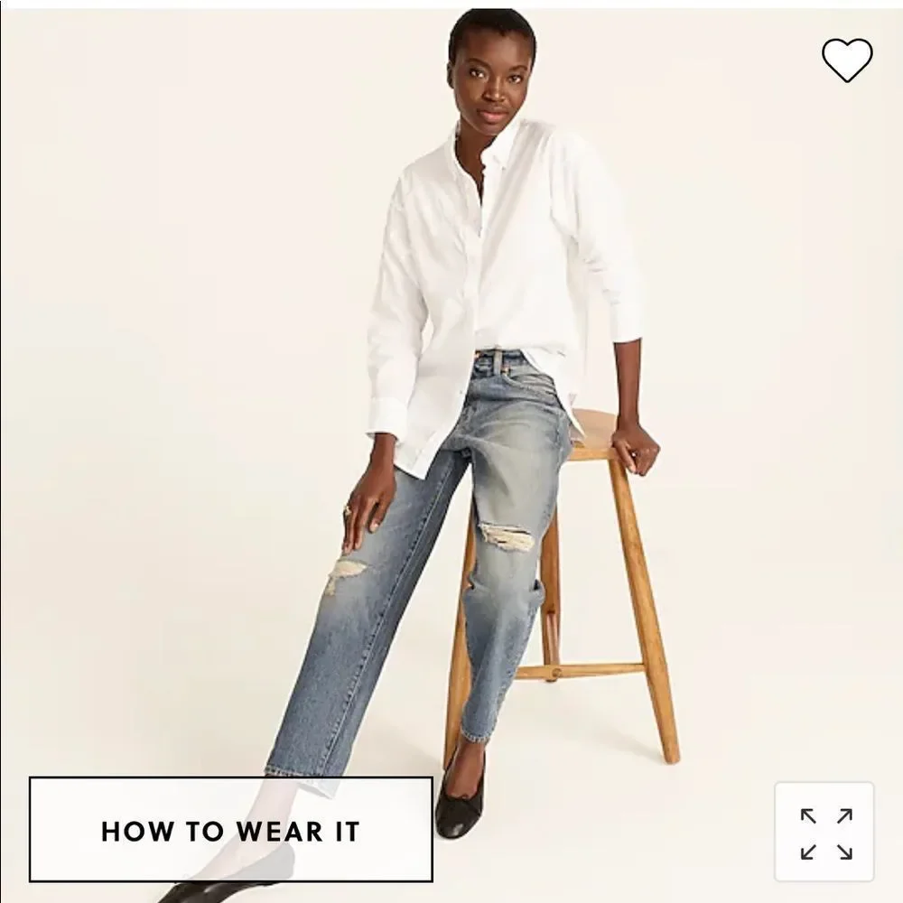 J. Crew Relaxed-fit washed cotton poplin shirt - Picture 3 of 4